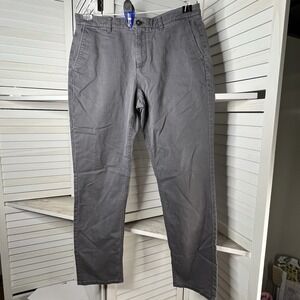 Hawker Rye Athletic Fit Stretch Chino Pants Gray‎ 34x30 Men's Casual
